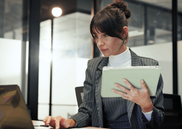 A business manager reviews a certified contract using Translation Services in East Orange to send accurate files abroad.