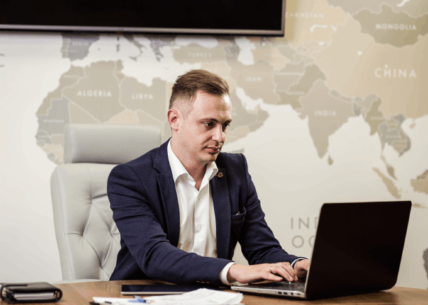 A manager edits a global expansion market brief with Translation Services in Union City to match local cultures.