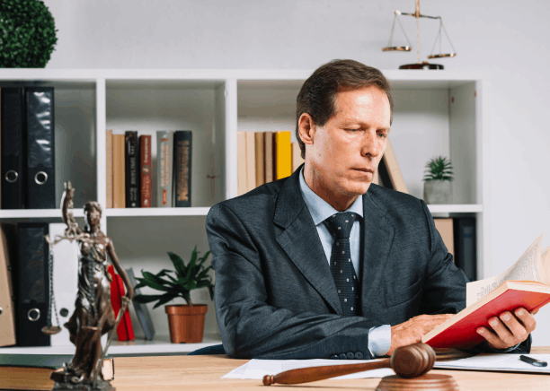 Lawyer reviews a bilingual contract as Translation Services in Newark delivers precise legal document translation.