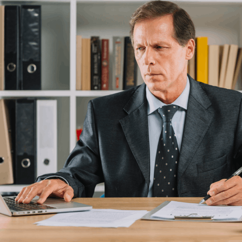 Lawyer reviews a translated legal brief with Translation Services in Union City to confirm precise legal terminology.