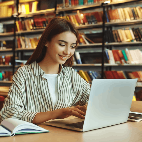 A student review translated academic records, choosing Translation Services in Newark for academic use.